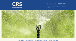 Desktop Screenshot of crssprinklerrepair.com